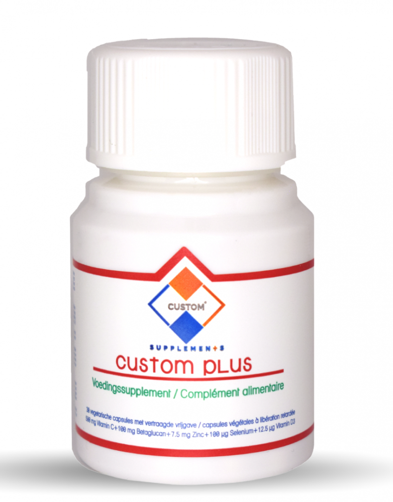 Custom Supplements® Custom Plus Enterische Capsule Weerstand Ondersteuning