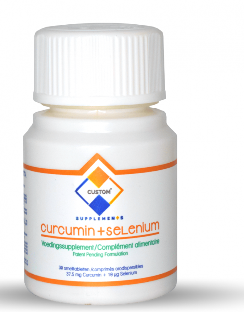 Custom Supplements® Curcumine+Selenium Smelttabletten