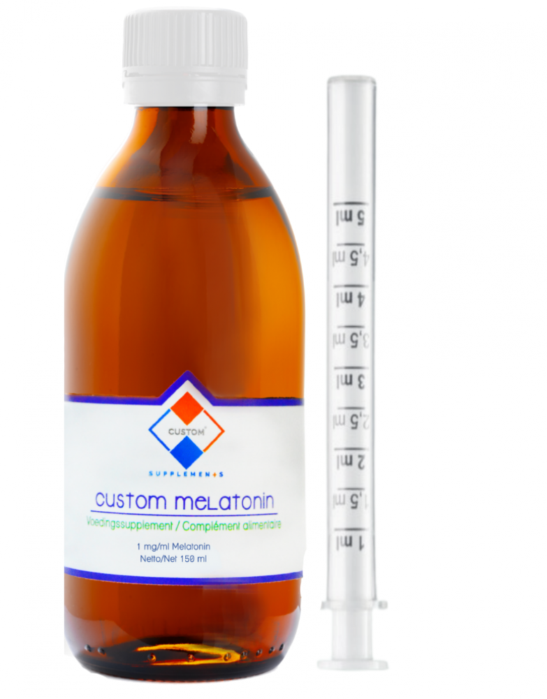 Custom Supplements® 1 mg/ 1 ml Melatonin Vloeibare Oplossing